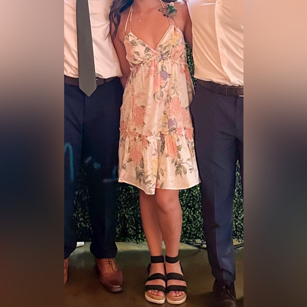 Floral Semi Formal Mini Dress